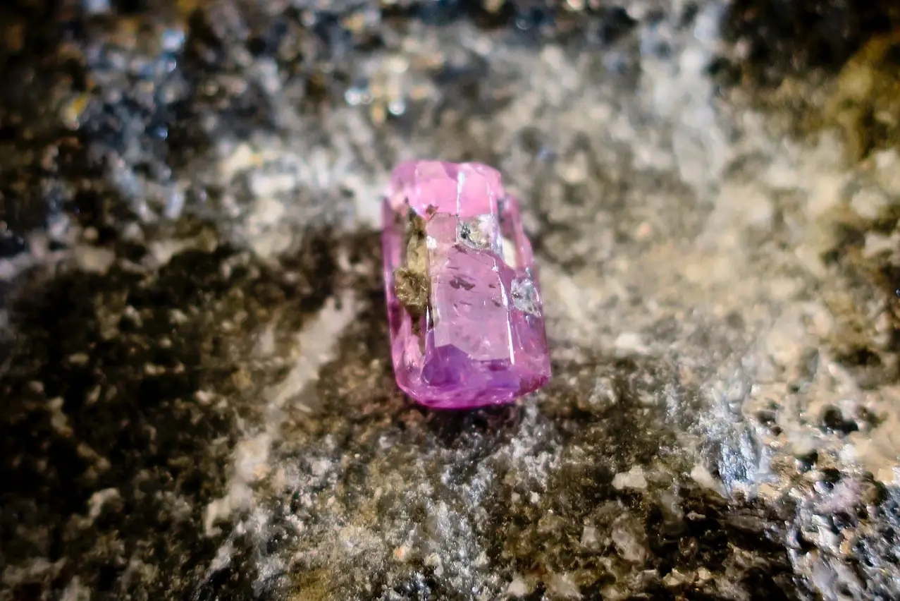 sapphire in the rough on a gemstone safari in Africa