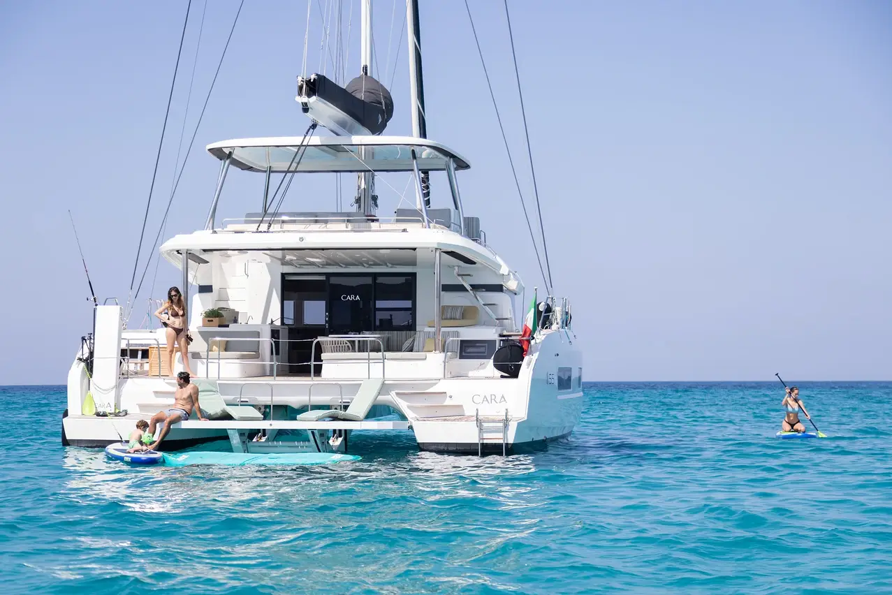 enjoying the med at anchor