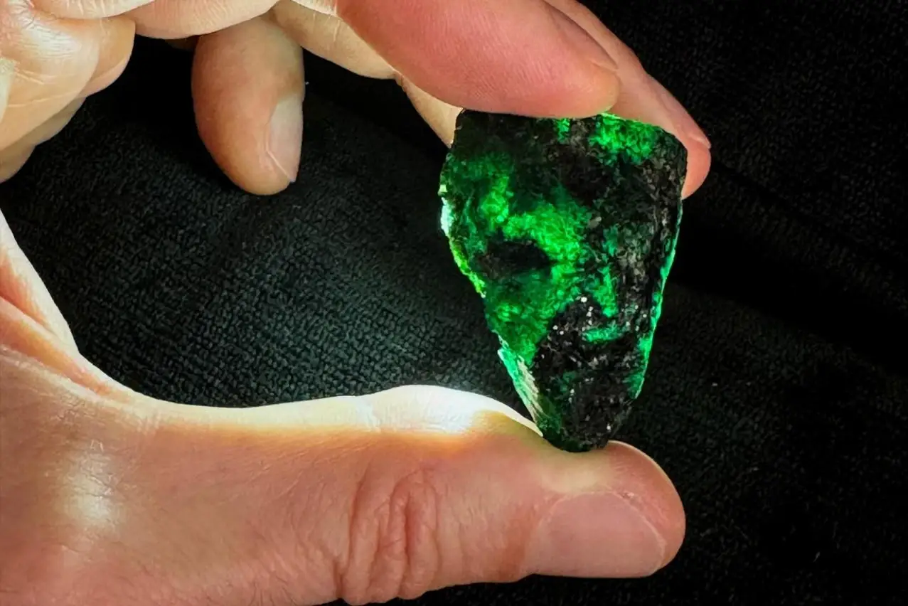 Tsavorite mined on a gemstone safari in africa