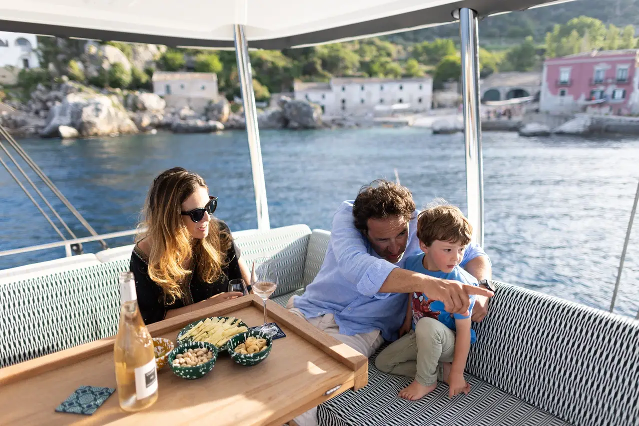 at anchor in Italy