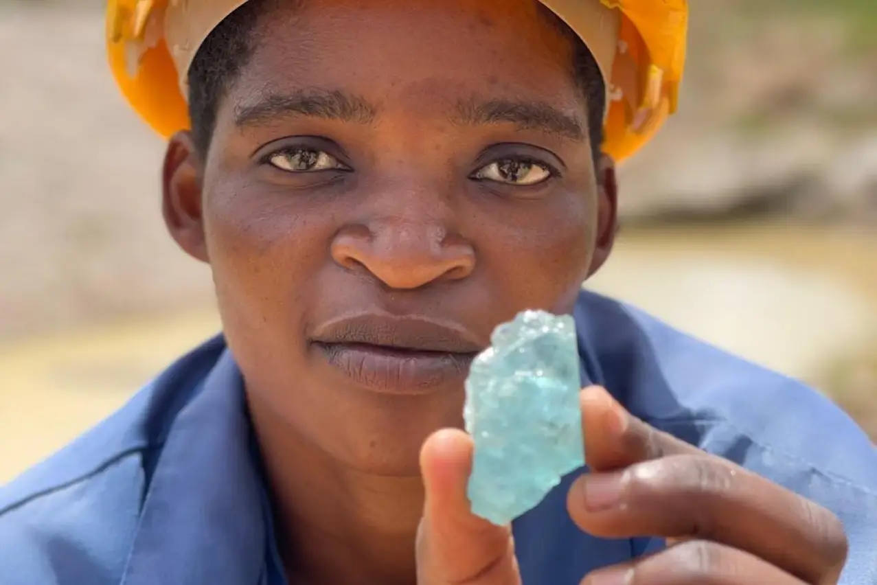 a mined gemstone from female only mine