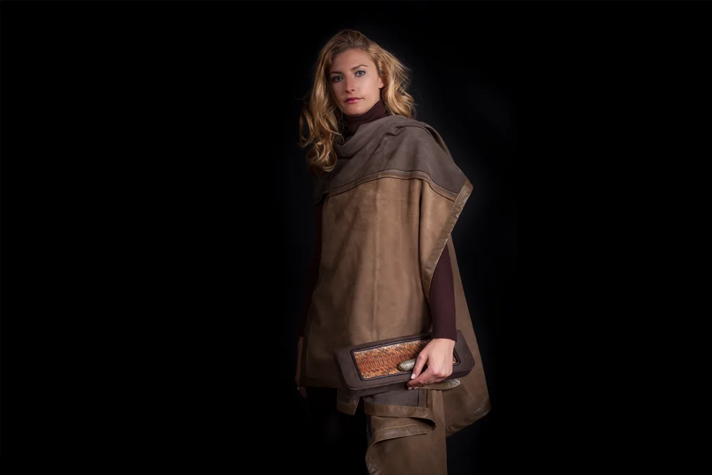 Woman wearing pieces designed by anna trzebinski
