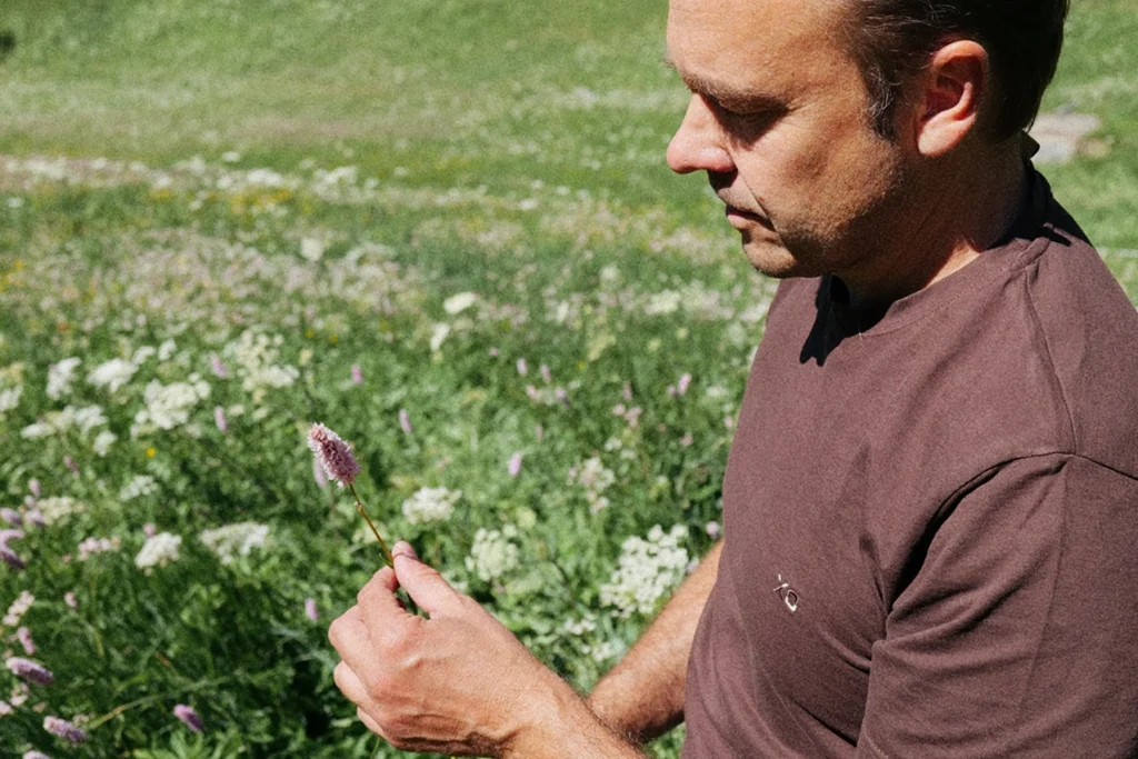 Stefano Lunardi and alpine wildflowers